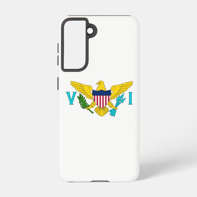 Coque Samsung Galaxy Samsung Galaxy S21 Coque Drapeau des îles Vierges (Verso)