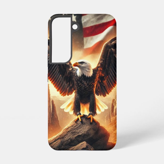 Coque Samsung Galaxy Samsung Galaxy S22 Coque Aigle Américain (Verso)