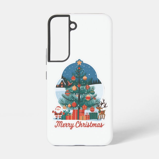 Coque Samsung Galaxy Samsung Galaxy S22 Joyeux Coques de Noël (Verso)
