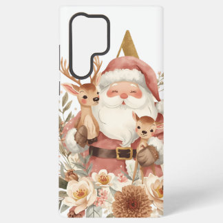 Coque Samsung Galaxy Santa & Deer Alphabet Samsung Galaxy Case | Winter