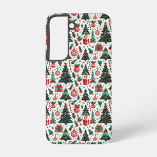 Coque Samsung Galaxy Sapin de Noël, cadeaux, canne de bonbon