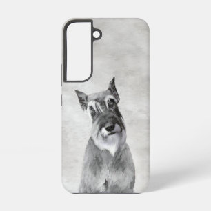 Coque Samsung Galaxy Schnauzer (géant) - Joli art original pour chien