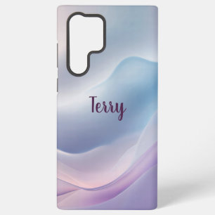 Coque Samsung Galaxy Serene Pastel Vagues Abstrait minimaliste Fluid Ar