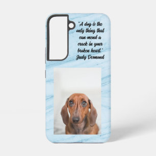 Coque Samsung Galaxy Seul un arrière - plan en marbre de chien samsung
