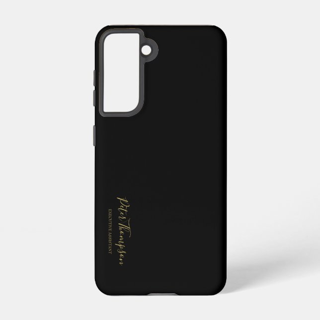 Coque Samsung Galaxy Signature élégante du script d'entreprise (Verso)