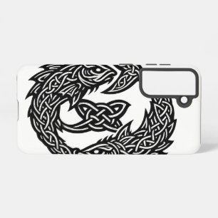 Coque Samsung Galaxy Signe des Poissons Celtique à Double-Courant Bur