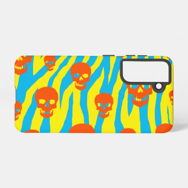 Coque Samsung Galaxy Skully Mod Zebra (Verso Horizontal)