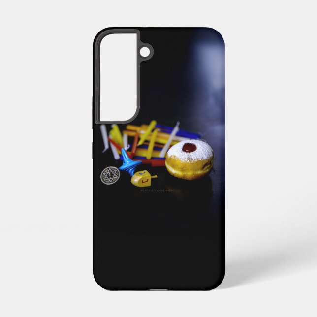 Coque Samsung Galaxy SlipperyJoe Hanukkah symbolic still life holiday e (Verso)