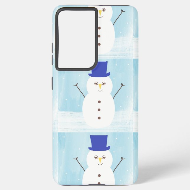 Coque Samsung Galaxy snowman art (Verso)