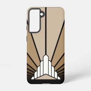 Coque Samsung Galaxy Soleil Art déco bronzé