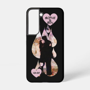 Coque Samsung Galaxy Sous parapluie : Couple romantique s'embrassant so