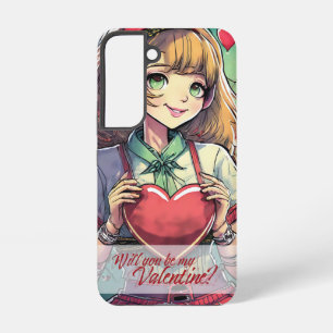 Coque Samsung Galaxy Soyez ma Saint-Valentin dans le style Manga 33419