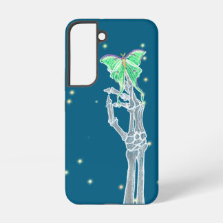 Coque Samsung Galaxy Squelette main avec Luna Moth