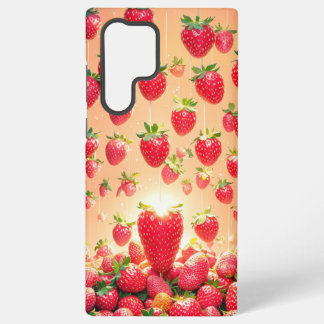 Coque Samsung Galaxy Strawberry Rain Phone Case
