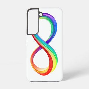 Coque Samsung Galaxy Symbole de l'infini arc-en-ciel stratifié