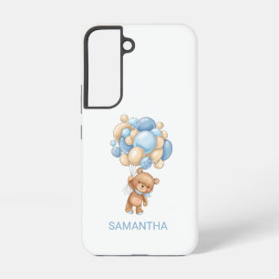 Coque Samsung Galaxy Teddy Bear BLUE Balloon Samsung Galaxy Coque