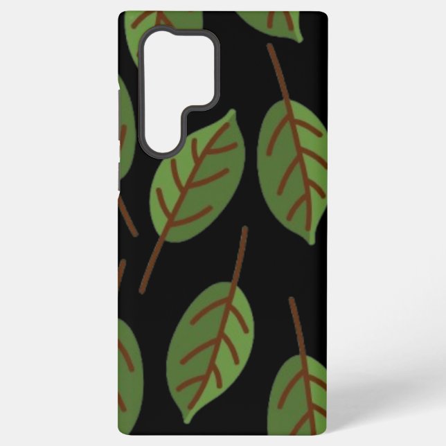 Coque Samsung Galaxy Téléphone Motif feuille (Verso)