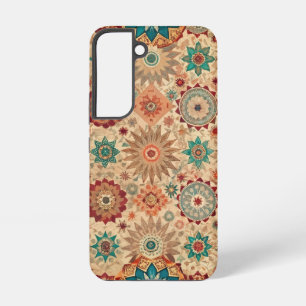 Coque Samsung Galaxy Terracotta Ethnique Mandala Ornemental Boho Graphi