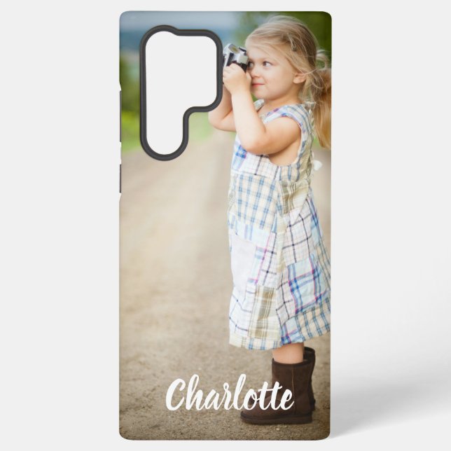 Coque Samsung Galaxy Texte photo personnalisé (Verso)