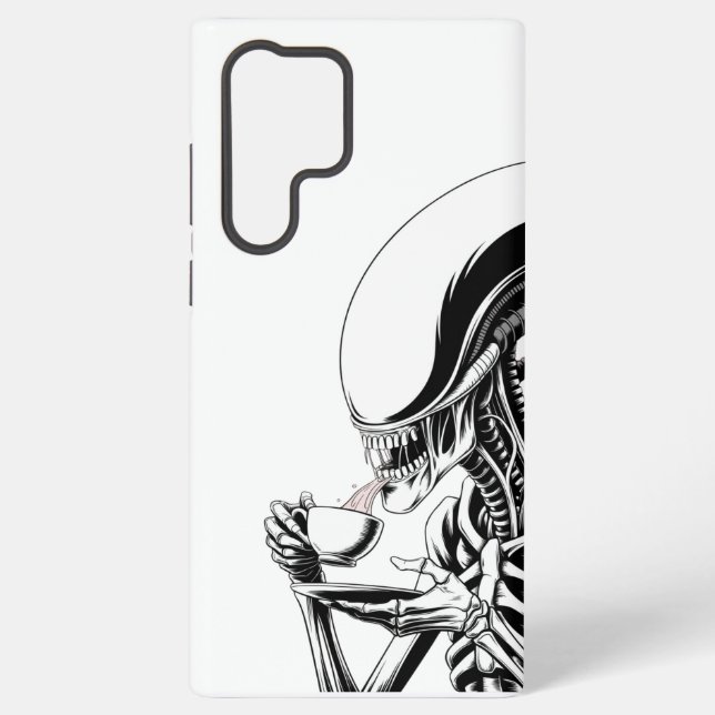 Coque Samsung Galaxy Thé Alien Time  (Verso)