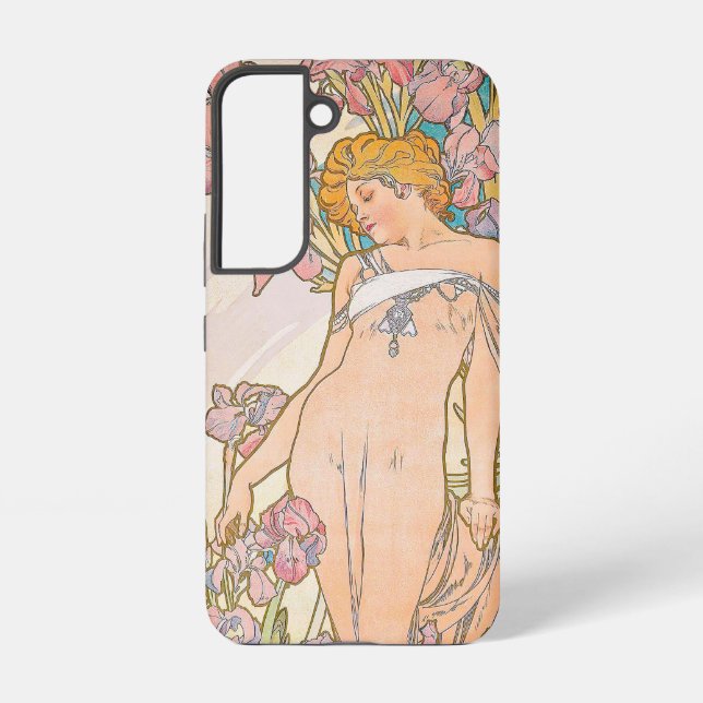 Coque Samsung Galaxy The Iris (1897) par Alphonse Mucha (Verso)