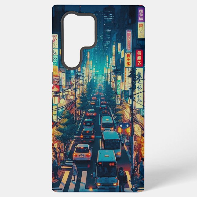 Coque Samsung Galaxy Tokyo en mouvement (Verso)