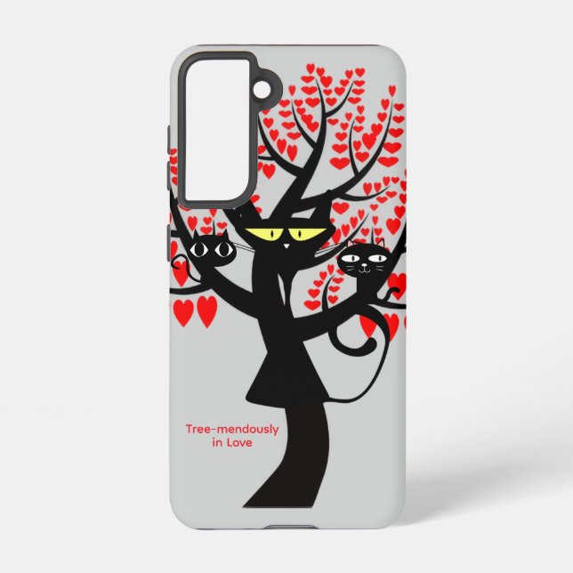 Coque Samsung Galaxy Tree-mendously in Love Galaxy Case – Black Cats (Verso)