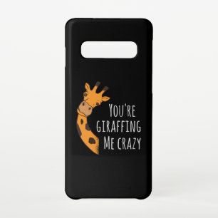 Coque Samsung Galaxy S10 Tu me rends fou avec tes girafes