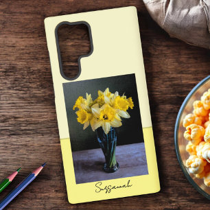 Coque Samsung Galaxy Tulipes Remplaçables dans une Photo de Nature Mort