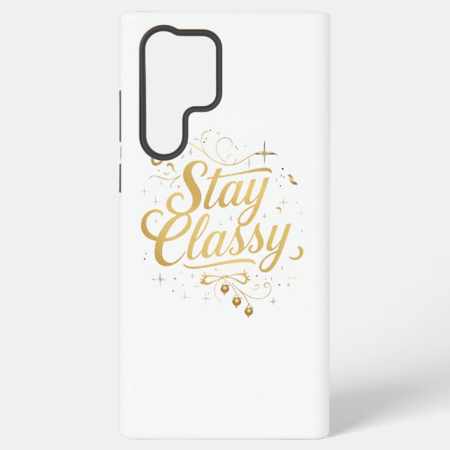 Coque Samsung Galaxy Typographie Inspirationnelle sophistiquée et chic (Verso)