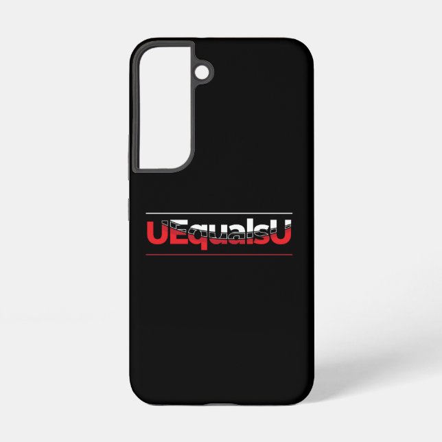 Coque Samsung Galaxy UEqualsU VIH Typographie indétectable Art (Verso)