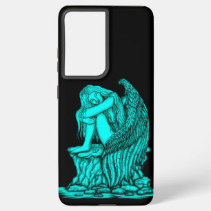 Coque Samsung Galaxy Un ange endormi sur la pierre
