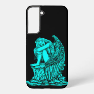 Coque Samsung Galaxy Un ange endormi sur la pierre