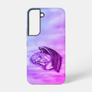 Coque Samsung Galaxy Un Ange endormi sur les nuages des cieux