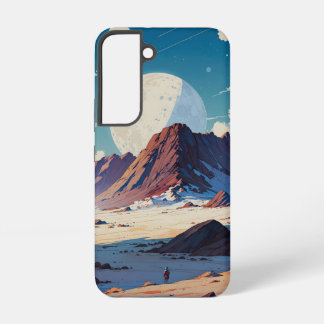 Coque Samsung Galaxy Un astronaute à la découverte d'un vaste désert Al