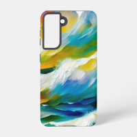 Une peinture dynamique d'une mer orageuse.