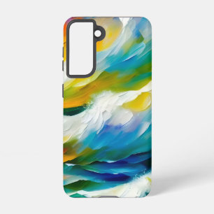 Coque Samsung Galaxy Une peinture dynamique d'une mer orageuse.