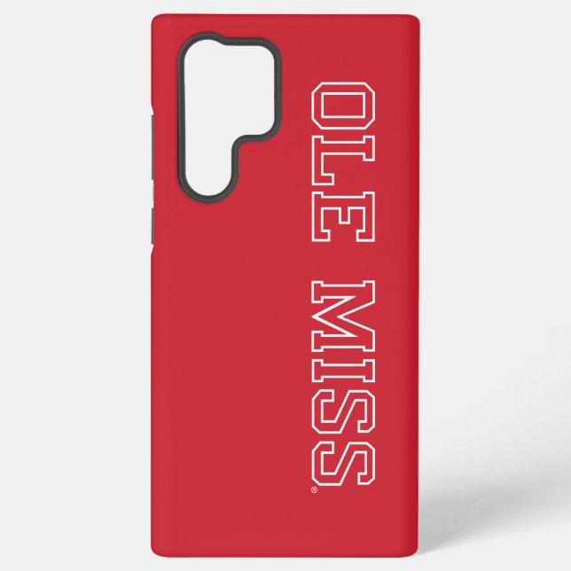 Coque Samsung Galaxy Université du Mississippi | Ole Miss Wordmark (Verso)