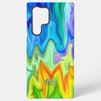 Coque Samsung Galaxy Vagues de combustion personnalisées