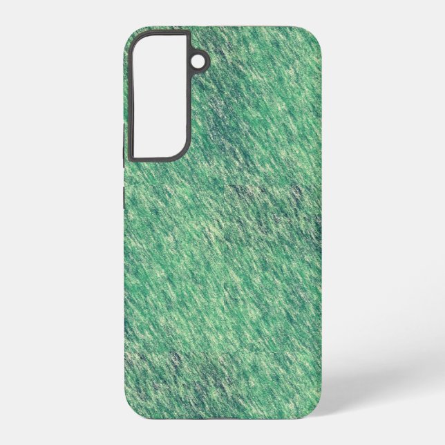 Coque Samsung Galaxy Vagues De Vert (Verso)