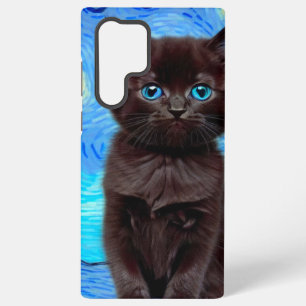 Coque Samsung Galaxy Van Gogh Starry Night Black Cat