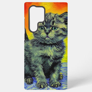 Coque Samsung Galaxy Van Gogh Style Chat Sunset Beach