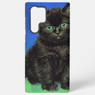 Coque Samsung Galaxy Van Gogh Style Kitten noir