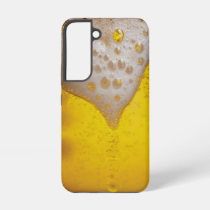 Coque Samsung Galaxy Verre de bière avec bulles et mousse