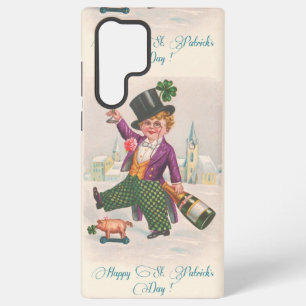 Coque Samsung Galaxy Vintage Happy Jour de la Saint Patrick Shamrock Ch
