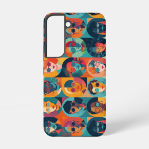 Coque Samsung Galaxy Visages audacieux et colorés célébrant l'individua