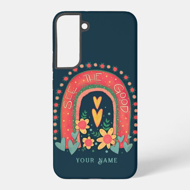 Coque Samsung Galaxy Voir la bonne inspiration Rainbow Inspirivity (Verso)