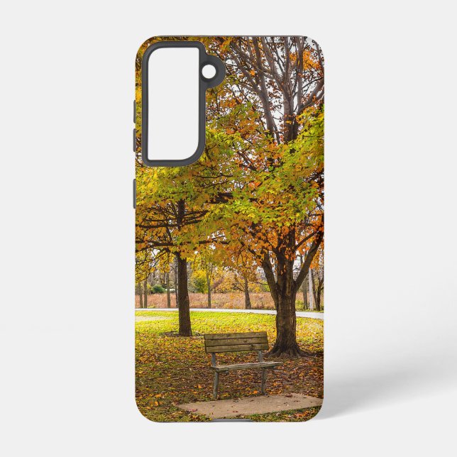 Coque Samsung Galaxy Vue Automne Banc OtterBox Samsung Téléphone Case (Verso)