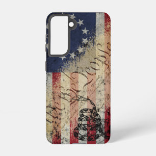 Coque Samsung Galaxy We The People Betsy Ross American Flag and Snake