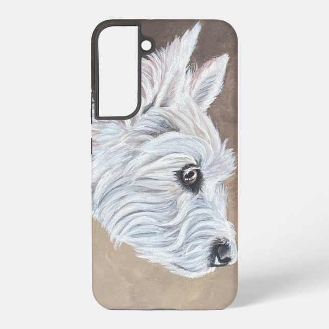 Coque Samsung Galaxy Westie Recherche vers le profil B (Verso)